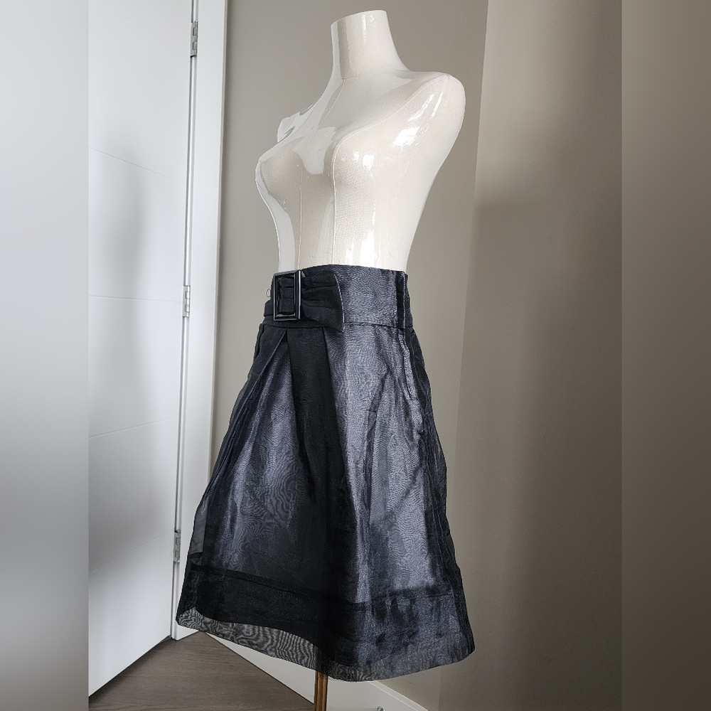 Le Chateau Midi A Line Ball Gown Skirt Black Tule